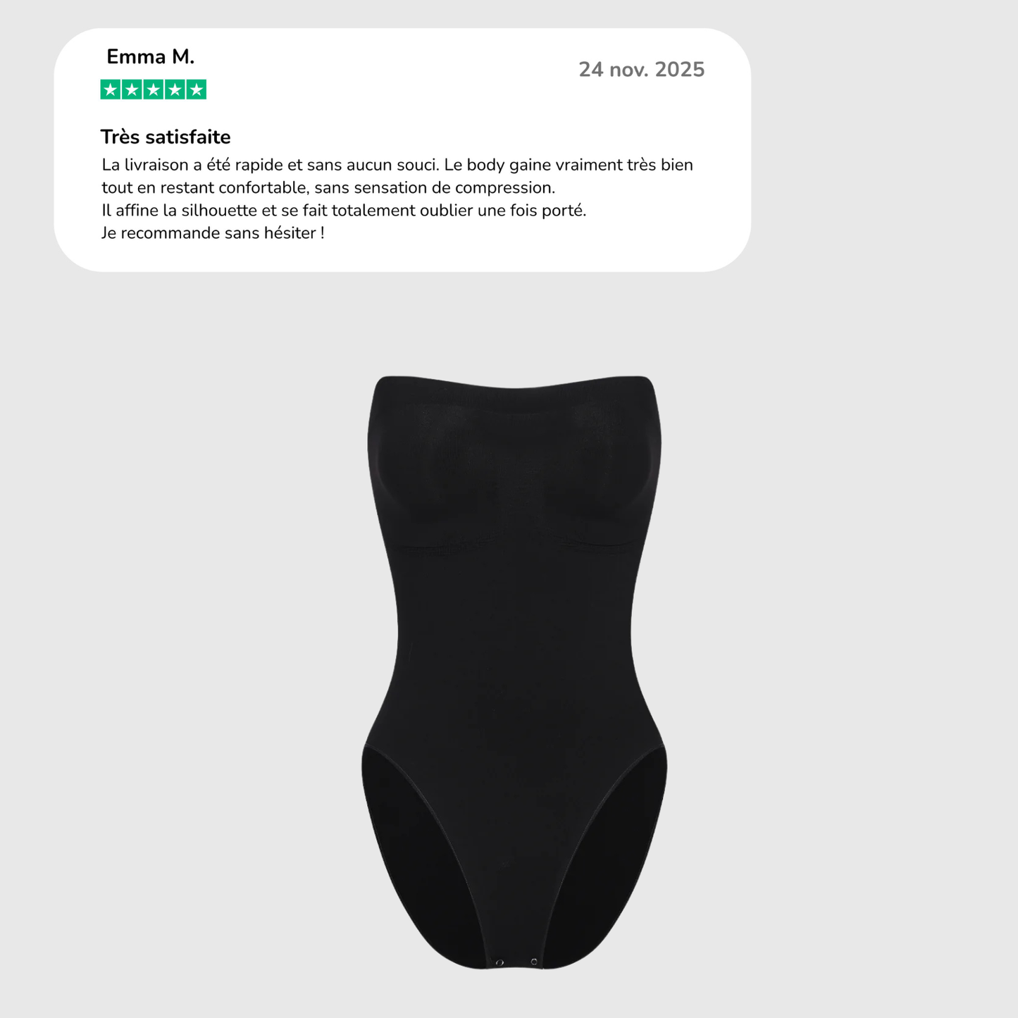 Body Gainant Sans Bretelles - Shapewear